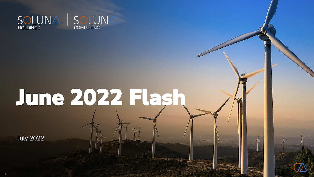 Soluna Holdings June 2022 Flash Report Soluna